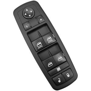 Replace 68141894AA Power Window Switch Fit for Jeep Cherokee 2014 2015 2016 2017 Driver Side Master Switch with 2 Auto Button