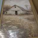 Farmhouse Wall Art Set of 2, Vintage Rustic Barn Landscape Canvas Prints, 16x24 Inches