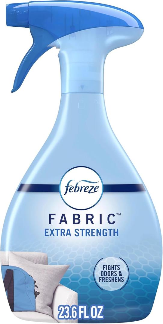 Febreze Fabric Spray Air Freshener, Odor-Fighting Fabric Refresher, Sneaker Balls Alternative, Couch Cleaner, Linen Spray, Multi-Use, Extra Strength Scent, 23.6 fl oz