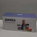 Ganiza Blender for Smoothies, 14Pcs Personal Blender for Shake and Smoothies for Kitchen with 3 Portable Cups (1x24oz & 2X17oz), Single Serve Smoothie Maker, Nutritious Recipe (Black Silver)