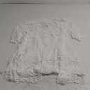 Eomenie Women's Contrast Lace Bathing Suit Cover Up V-Neck Swimsuit Coverups Loose Swimwear Beach Dress Beachwear, White, One Size