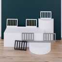 Storkcraft & Graco Toddler Safety Guardrail Kit with Dowels (Pebble Gray) GREENGUARD Gold Certified, Converts Compatible Storkcraft & Graco Crib to Toddler Bed, Kit Includes 2 Toddler Guardrails