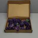 Ling's moment Artificial Flowers Fake Roses Faux Peony Foam Gardenia Combo for DIY Wedding Bouquets Centerpieces Arrangements Bridal Shower Party Home Decorations, Purple, 23pcs