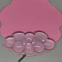 Gradient Pink Mouse Pad with Gel Wrist Support - Ergonomic Cloud Mouse Pad Office Accessories for Computer/Latop/Office/Home