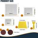 succulentlovers 8Pack Drywall Repair Kit, 6/8/12/12 Inch Dry Wall Patch Kits for Large Holes with Scraper & Sandpapers,Heavy Duty Self-Adhesive Mesh Drywall Hole Sheetrock Repair Kit for Wall Ceiling