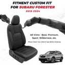 FREESOO Custom for Forester Seat Covers 2024 2023 2022 2021 2020 2019 Full Set - Luxury Waterproof Leather Seat Protector for Forester Accessories