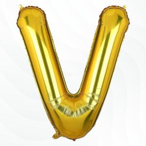 Gold V Letter Foil Balloon Alphabets Balloons Perfect for Birthday Decoration Items, Anniversary, Bachelorette, Wedding, Farewell Create Your Own Custom Phrase and Name