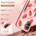 for Moto G 5G 2024 Case - Compatible with MagSafe Women Girls Cute Magnetic Protective Phone Cover Girly Kawaii Strawberry Heavy Duty Shockproof Design for Motorola Moto G 5G 2024 Cases