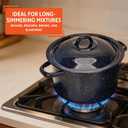 IMUSA 6.0qt Enamel Stock Pot, Blue