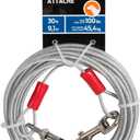 Aspen Pet Dog Tie Out Cable - 1700 lbs Break Strength - 30ft Cable
