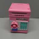 GuDoQi Piggy Bank for Girls Electronic Coin Money Bank Toy for 3 4 5 6 7 8 9 10 Year Old Children, Mini ATM Cash Coin Saving Box for Birthday Gifts Kids Age 3-10, Pink