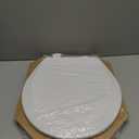 BEMIS 500EC 390 Toilet Seat with Easy Clean & Change Hinges, 1 Pack Round, Cotton White