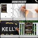 3 x Graduation Flags Personalized 2026, Graduation Garden Flag Double Sided Class Of 2026, Congrats Grad Garden Flags For Outside Yard Decoration, Size 17.7in*11.8in
