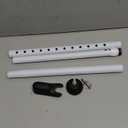 Compacts Door Security Rod Universals Rod for Apartment Doors Protecting Adjustable Extendable Stoppers (white set)