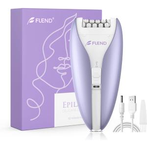 Silent Epilator for Women, 2-Speed Facial & Body Hair Remover, Smooth Glide Technology, for Face, Legs, Bikini & Arms