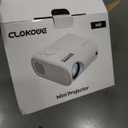 Mini Projector, CLOKOWE 2024 Upgraded Portable Projector with 9000 Lux 