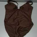 Womens One Piece Swimsuits Tummy Control U Wire Bathing Suit Ruched Push Up Swimwear High Cut Monokini Size L