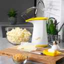 Presto 04820 Poplite Hot Air Popcorn Popper - Built-In Measuring Cup + Melts Butter, Easy to Clean, Built-In Cord Wrap, 18 Cups, Yellow