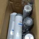 3-Stage Whole House Water Filter System with 9 Filters, 0.5 Micron | Reduce Chlorine,Sediment,Odors for Cleaner Drinking,Cooking,Bath,Easy Filter Changes,Includes 1.5-2 Yrs of Filters,3/4" Ports