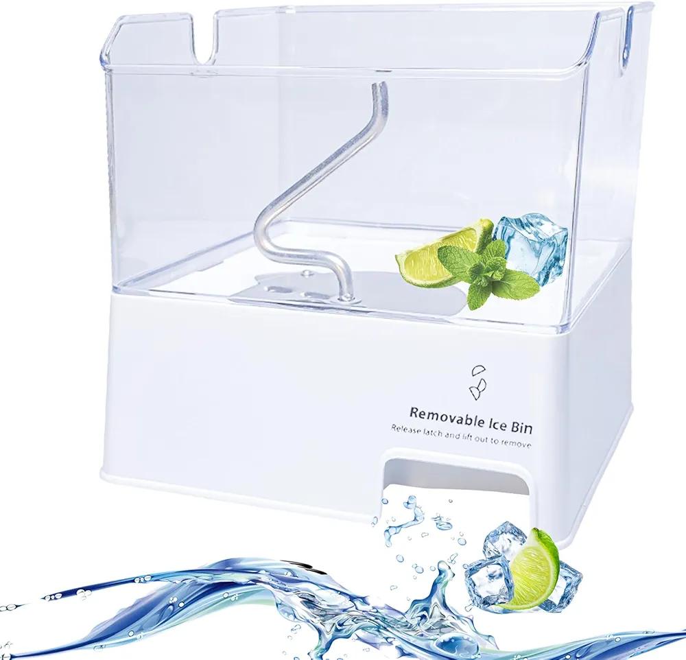 Cubo de hielo W10347093, WPW10347093 compatible con refrigeradores Whirlpool, maytag, kitchenAid, Jenn-Air, IKEA. Número de reemplazo: W10347100, 2311097, AP6020018, EAP11753329, PS117533329. 29.