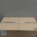 TableCraft 80012 Enamelware Collection Serving Tray, Solid White with Black Rim, Porcelain over Steel, Oven-to-Table, Retro Style, Induction Ready, Indoor/Outdoor Use, 16" x 11.5" x 1.5"