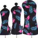 VIXYN Golf Club Covers - 3 Pack Golf Club Head Covers for Driver, Woods and Hybrid - Driver Headcover to Fit All Golf Clubs