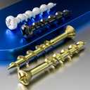 (75 pcs) Pan Head and Flat Head Drywall Anchors Kit with Anti Rust Coating, Bolt Anchor Set, Duty Hollow Wall Anchors