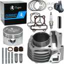 Tupo 47mm 80cc Big Bore Cylinder Piston Ring Gasket Top End Rebuild Kit Compatible with GY6 4-Stroke 139QMB TAOTAO JONWAY ZNEN Roketa ATV Moped Go-Kart