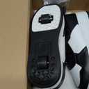 HSQ Fashion Sneaker Roller Skate Shoes for Boys Girls Kids Detachable Wheeled 2 in 1 Skating Shoes with Wheels (6 Big Kid, Black/White 156)