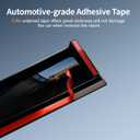 Window Visors Rain Guards Compatible with 2025 2026 VW Volkswagen Tiguan Car Accessories Out-Channel Window Vent Deflector Shield Sun Shades Stainless Steel Black Trim