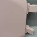 Mayfair Cameron Pink Toilet Seat, Non Slip Heavy Duty Wood, Easy Clean, Made in USA, Round