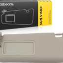Dasbecan Left Driver Side Sun Visor Compatible with Mazda CX-9 2010-2015 Replaces# TDY1-69-320 Gray with Mirror and Vanity Light