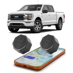 Air Tracker Tag Hidden Ultra Magnetic Finder for Vehicles, | No Monthly Fee | 5-Year Battery | Works with Apple Find My (iOS Only), for Car, Truck, Motorcycle, Equipment 2Pack Black