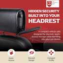 THE HEADREST Safe Vulcan Leatherette Headrest Safe - Passenger Seat, Black