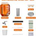 1 Gallon Kombucha Starter Kit, Glass Kombucha Jar with Spigot and Stainless Steel Mesh Filter Fermentation Kit for Home Brewed Kombucha Bottles, Includes Test Strips, Measuring Cups, Cloth Top