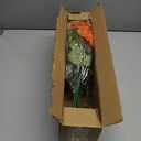 Fake Geraniums Artificial Flowers for Outdoors Fall Autumn Decoration, 6 Bundles Silk Geraniums UV Resistant Look Real Orange Faux Flowers Plants for Front Door Garden Planter Patio Balcony Yard Home