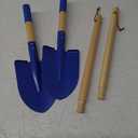 2 Pack Beach Shovels for Kids, 27.2" Long Detachable Kids Shovel with Wood Handle Metal Spade Sand Shovels for Digging Sand Gardening Beach Play Tool for Kids Adults Gifts (Blue)