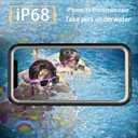 Waterproof Phone Case Compatible with iPhone 11 Pro Max, IP68 Waterproof Shockproof Dust-Proof Phone Case with Built in Screen Protector, Full Body Protective Case (Black, iPhone 11 Pro Max)