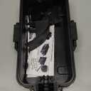 Flemoon IP55 Small Outdoor Electrical Box Waterproof (Inner 5.9 x 3.2 x 1.8inch), Extension Cord Cover with Detachable Awning Covers for Plug, Outlet, Holiday Lights, Black