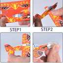 Manmel 50 Pcs Foam Gliders Planes Toys for Kids, Paper Airplane, Party Favors Goodie Bag Stuffers, Outdoor Flying Toys, Bulk for Classroom Prizes Boys and Girls