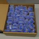 TrelaCo 100 Pairs Ear Plugs Bulk, NRR 29dB Reusable Silicone Ear Plugs with Plastic Cases Soft Foam for Sleeping Noise Cancelling for Concerts Shooting Swimming Noise Reduction(Blue)