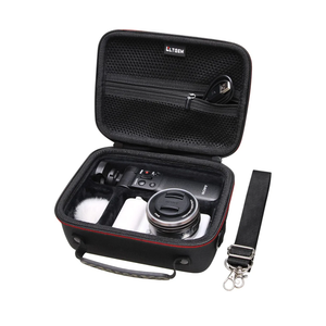 Camera Case Compatible with Sony Alpha ZV-E10 / ZV-1F / ZV-1 / ZV-1 II Vlog Camera with Shoulder Strap by LTGEM, Fits Vlogger Accessory Kit Tripod and Microphone, Black