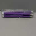 Purple Flameless Taper Candles with Remote, Battery Powered LED Candlesticks Flickering Home Decor Set of 4