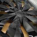 Hubcaps Wheel Cover Replacement R16 Size Hub Cap Universal-Fit Steel Wheel Rim Caps ABS Tire Covers for Most Cars Trucks Sedans SUV -Set of 416-inchBlack