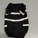 Small Dog Sweater with Cute Pocket Decoration, Striped Soft Stretchable Warm Puppy Clothes for Small Dogs Cats, French Bulldog, Chihuahua for Winter (XS, Black)