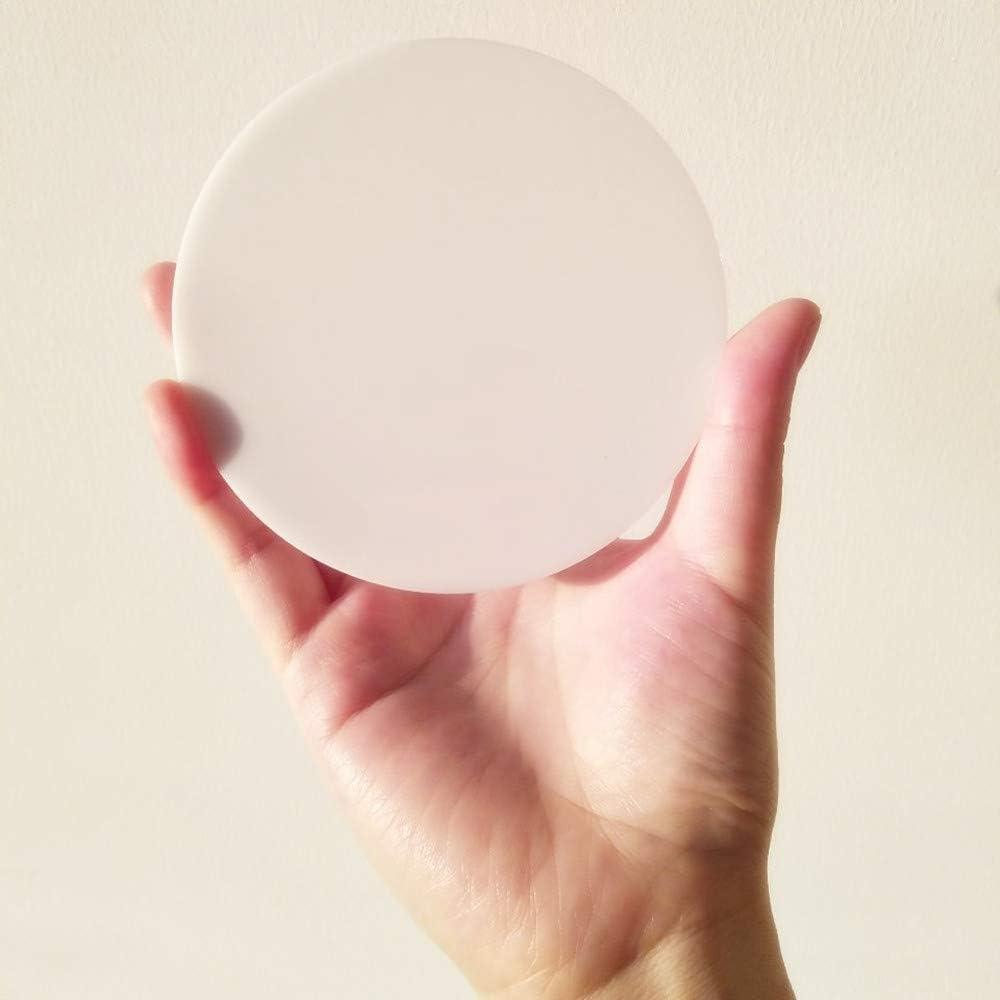 ACFENG Laser 20PCS White 4" Acrylic Round Sheet, 1/8" Thick, Commercial Grade
