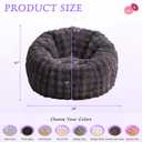 Hobestluk Bean Bag Chair Oversized Bean Bag Chair for Adults Donut-Shaped Large Bean Bag with Spacious Design for Living Room Bedroom or Reading Nook (Bubble Dark Grey)