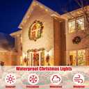 Christmas Pine Cones String Lights 110V Plug in 200 LED 131 FT C7 Fairy Twinkle String Lights 8 Modes Incandescent Light for Indoor Outdoor Wedding Party Christmas Decoration