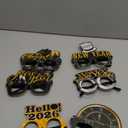 KatchOn, New Years Glasses 2026 - Pack of 6 | Plastic Gold and Black Glasses 2026 for Happy New Year Decorations 2026, New Years Eve Party Supplies 2026 | Happy New Year 2026, NYE Decorations 2026