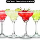 Margarita Glasses Set of 4 - 10 FL OZ / 300 ML Martini Glasses, Premium Pure Clear Cocktail Glasses for Margarita, Daiquiri, Paloma - Ideal for Salted or Sugared Rim Cocktails, Housewarming Gift